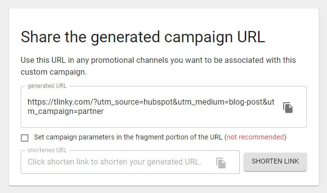 What is the UTM parameter?