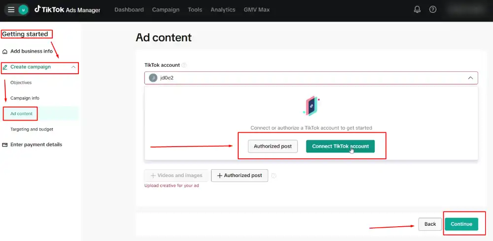 Connect Your TikTok Account