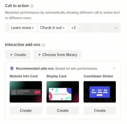 Select your CTA button