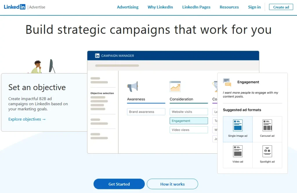LinkedIn ad for Business