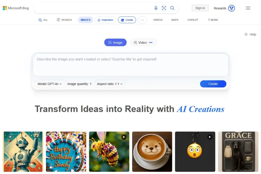 Bing Image Creator