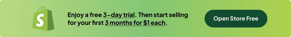 Build Your Shopify Store: First 3 Months for Just $1/Month