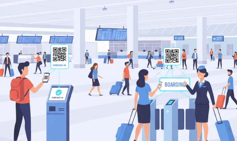 Access boarding passes instantly via QR Code