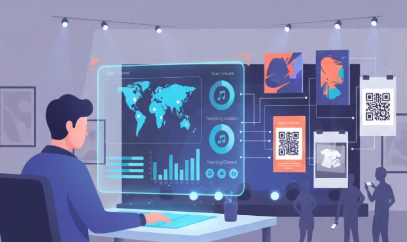 Track fan engagement using QR Code analytics