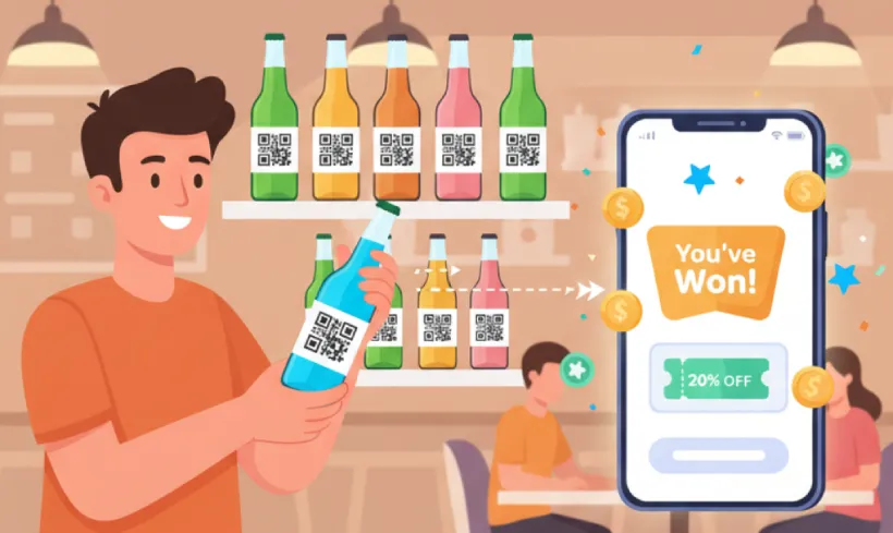 Use QR Codes to join beverage discounts and loyalty programs