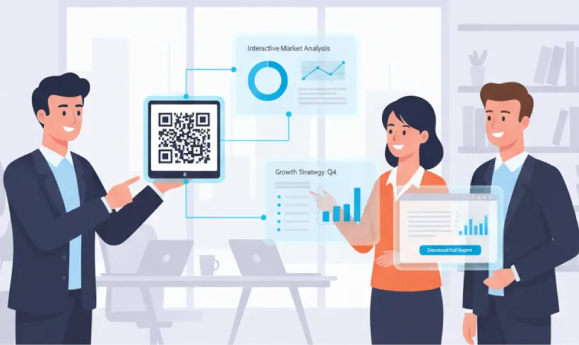 Access interactive presentations with QR Code