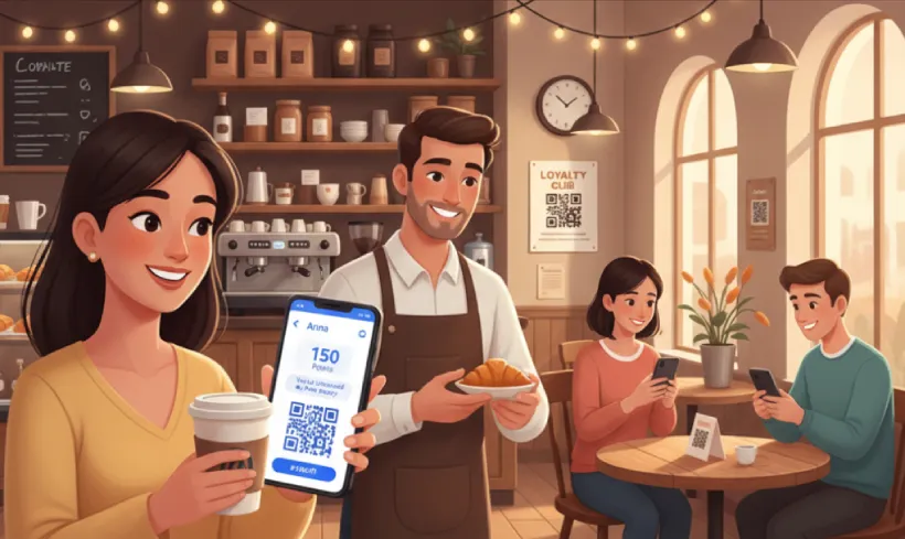 Claim cafe discounts and offers using QR Code