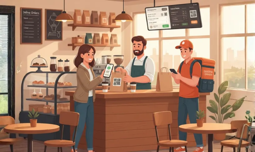 Order online and track delivery with QR Code