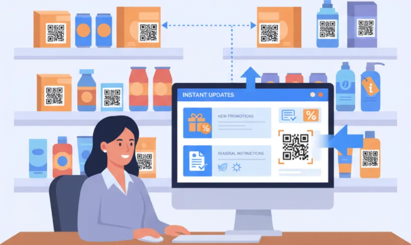 Update product promotions easily with QR Codes for CPG brands