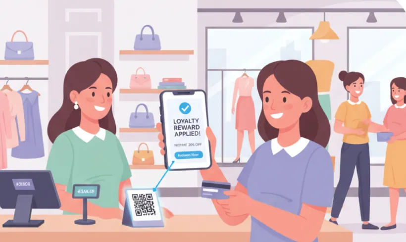 Claim fashion offers and perks with QR Code