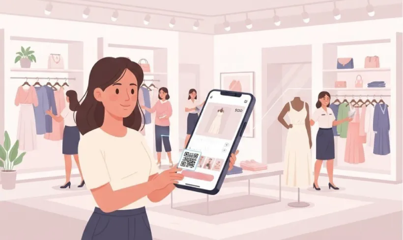 Explore latest fashion collections via QR Code