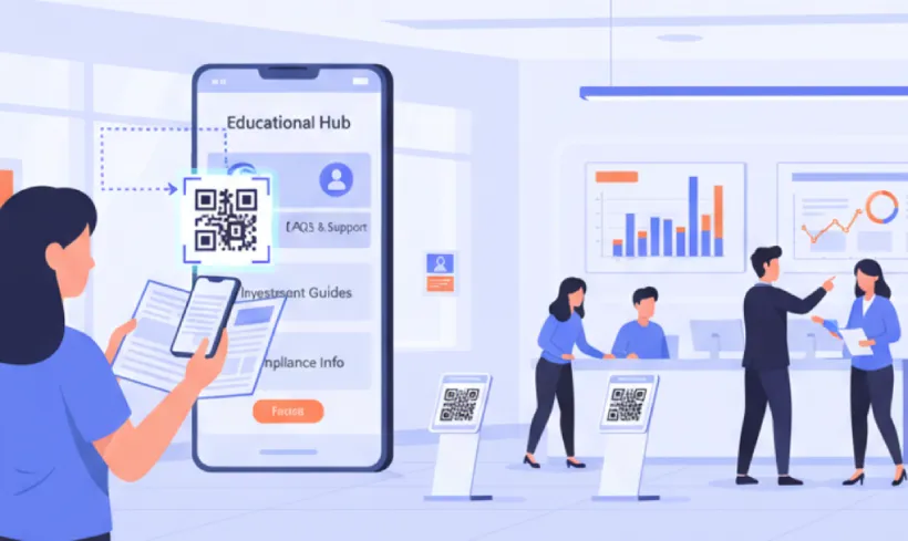 Share investment guides, tutorials, and service FAQs via QR Codes