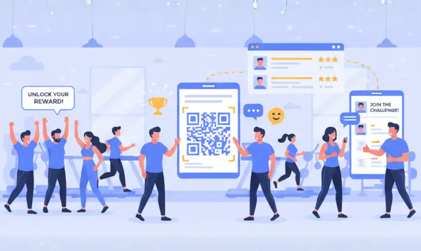 QR codes for Gym feedback tracking