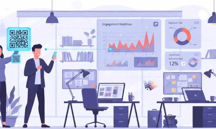 Track portfolio and campaign engagement using QR Code