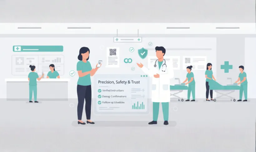 Ensure safe prescriptions and dosage guidance using healthcare QR Codes
