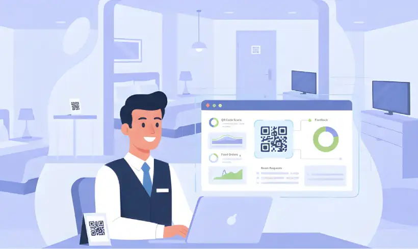 Track guest preferences using QR code.