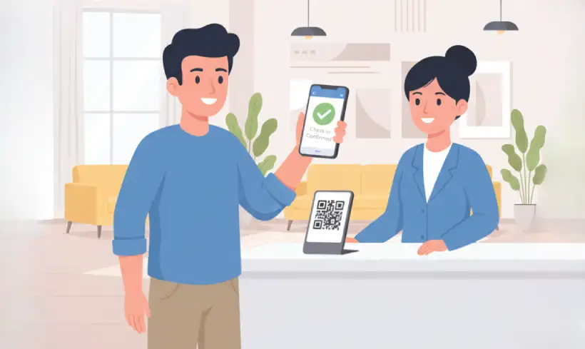 Quick hotel check-ins with QR Code
