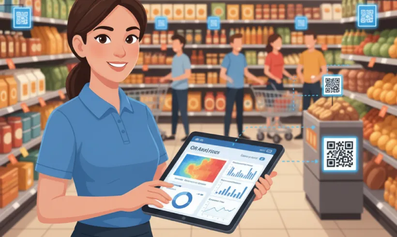 Track shopper engagement with QR Code analytics