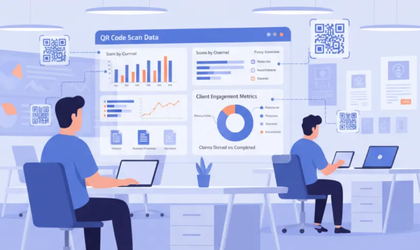 Track client interactions and optimize insurance services with QR Codes