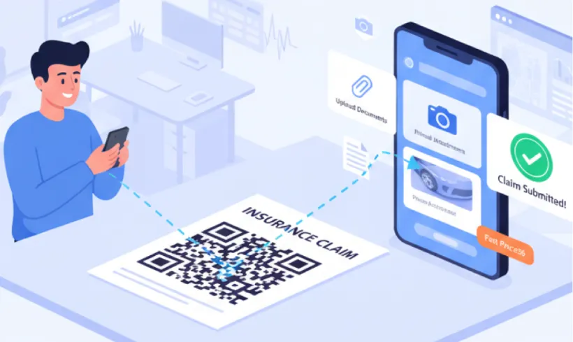 Submit insurance claims instantly using QR Codes