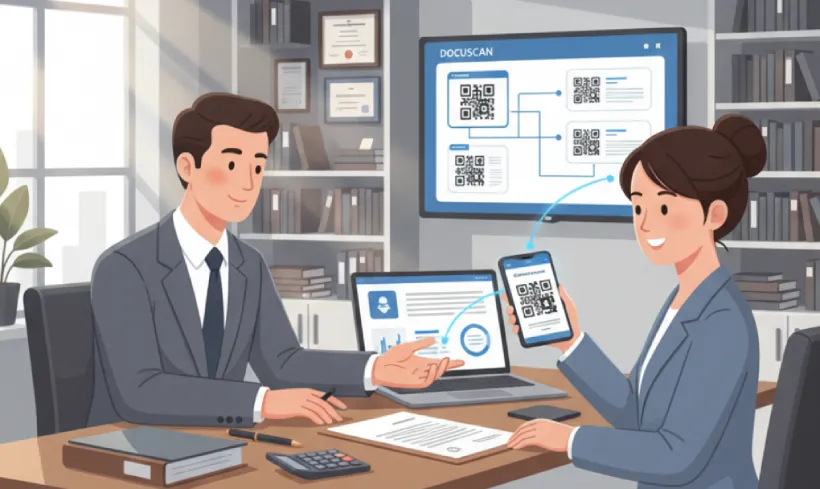 Access legal and financial documents via QR Code