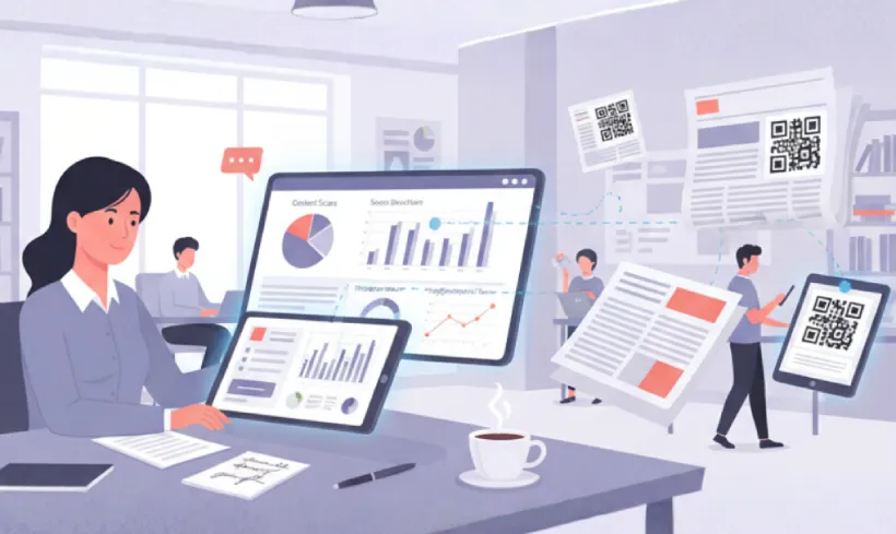 Track reader engagement using QR Code analytics
