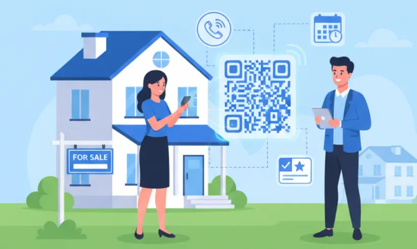 Access property listings and virtual tours with QR Codes