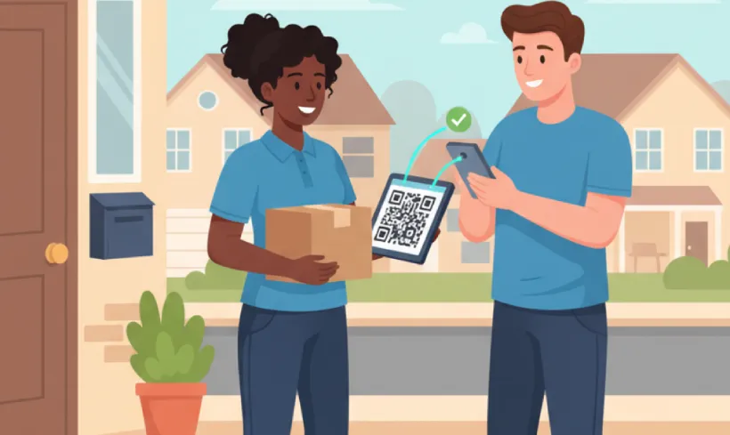 Complete secure checkout via QR Code payment