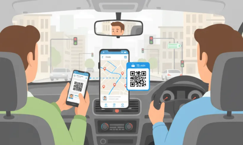 Get live route updates with QR Code