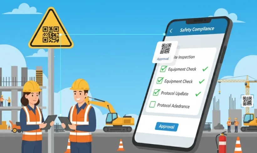 Verify safety protocols on site with QR Code