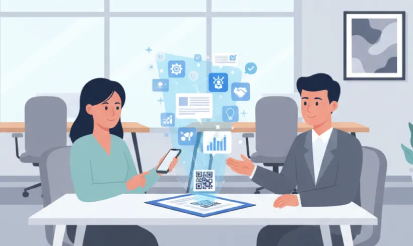 Instant access to service info via QR Code