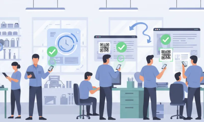 Streamline service workflows using QR Code