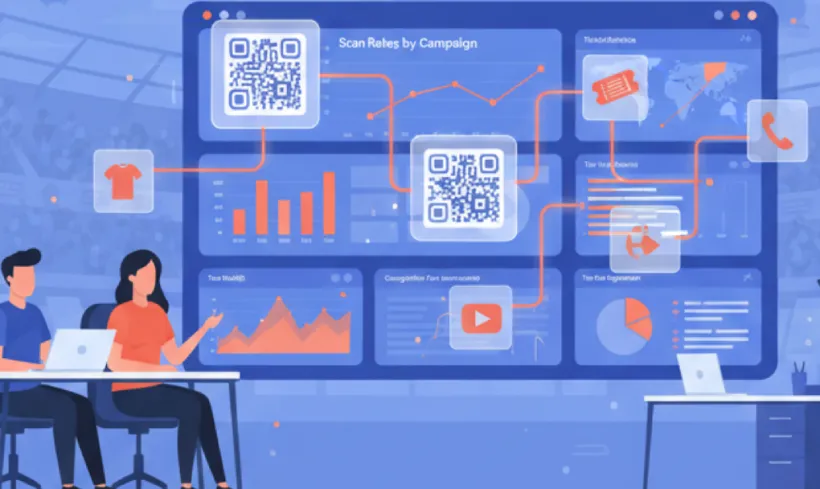 Track fan engagement and interactions through QR Codes