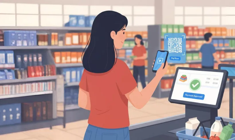 Manage carts and checkout quickly with QR Code