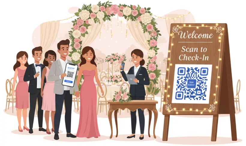 Manage RSVPs and guest info via QR Code