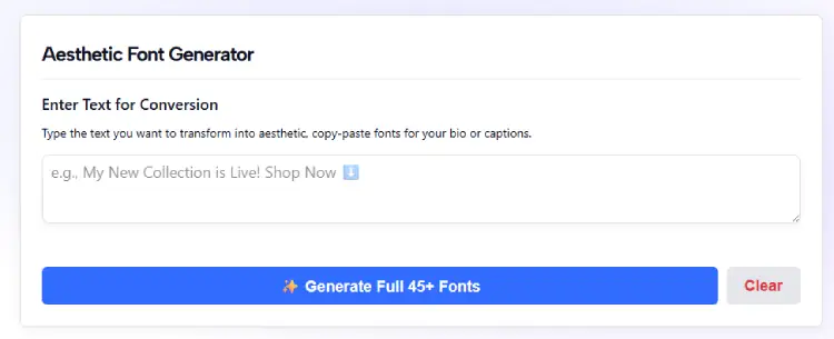 AI Instagram Font Generator