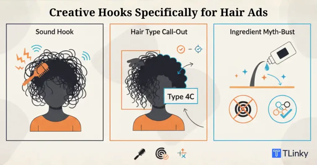 Creative Hooks Hair Ads