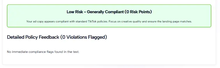 TikTok Ad Compliance Analysis