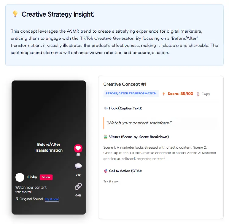 Free TikTok Creative Generator