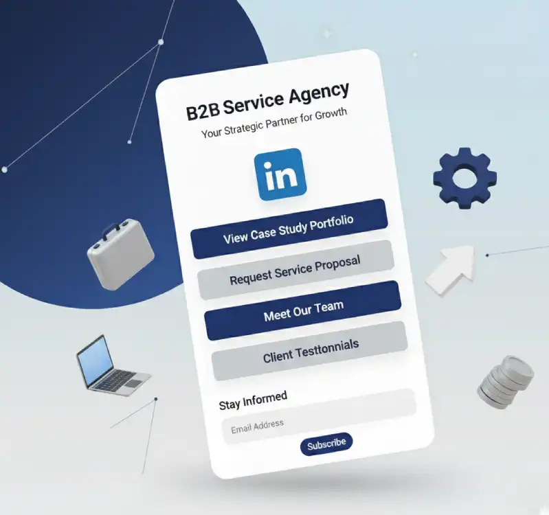 Link in bio for B2B service agencies