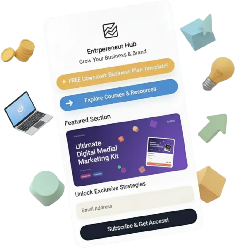 Link in bio for entrepreneurs