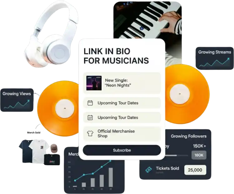Link in bio for musicians