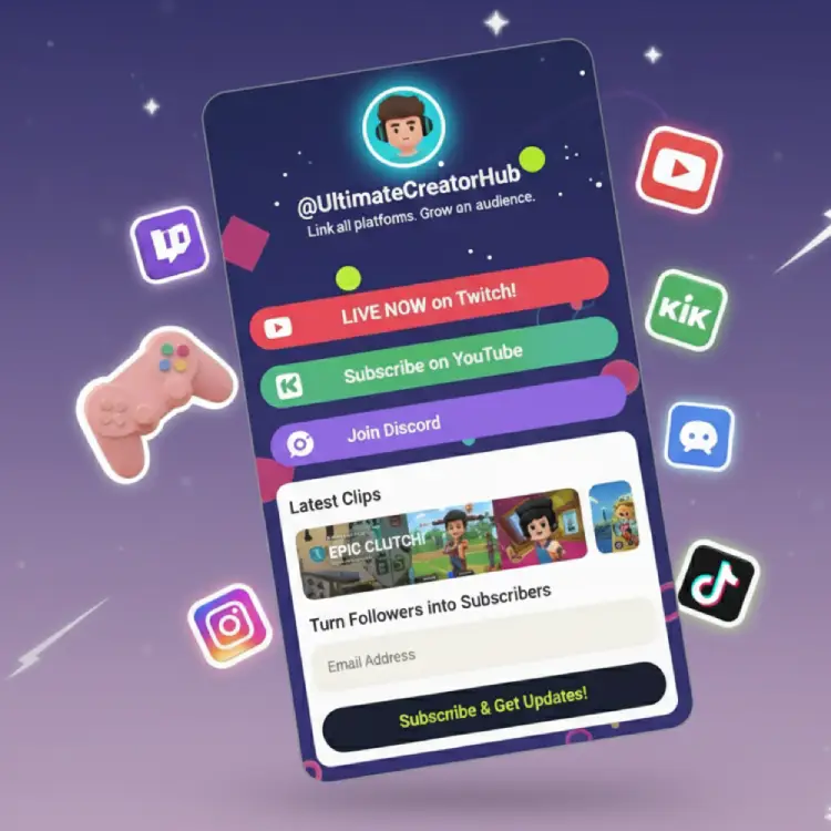 Link in bio for streamers trackers