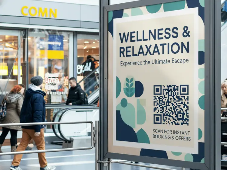 Wellness banner with QR Code for program details