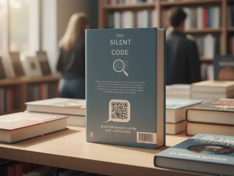 Book with QR Code for author interview