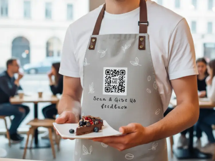 Uniform tag with QR Code for feedback