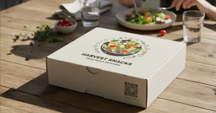 Snack packaging with QR Code for product info