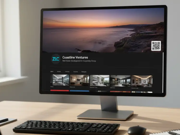 YouTube banner with QR Code for channel subscription or promo
