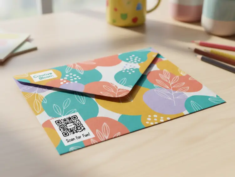 Invitation card with QR Code for RSVP or event info