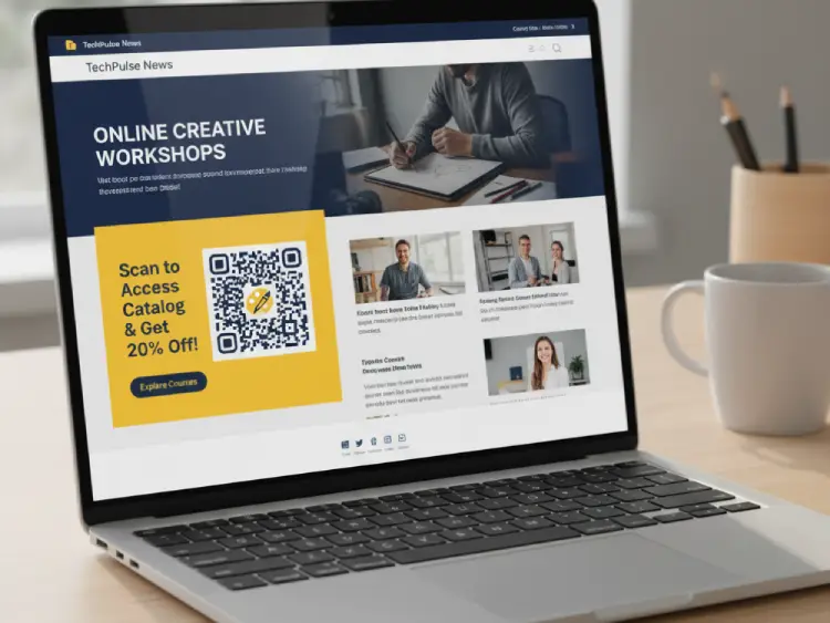 Workshop website with QR Code for registration or schedule